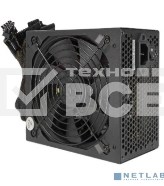 Блок питания CROWN CM-PS450W PRO (ATX, 450W, 80 PLUS SILVER 89%, APFC 20+4in 500мм, длина корпуса 140мм, FAN120, SATA*6, PATA*6, 4+4pin, 6+2pin PCI-E*4, кабель 1.2м, картонная упаковка)