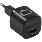 Сетевое зарядное устройство Qumo Energy GaN Mini PD 30W (Charger 0072), два порта: Type-C PD + USB-A QC3.0, черный, фото6