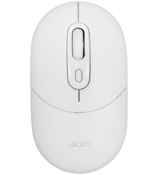 Мышь беспроводная Acer OMR301 белый, 1600 dpi, радиоканал, Bluetooth, USB, кнопки - 4