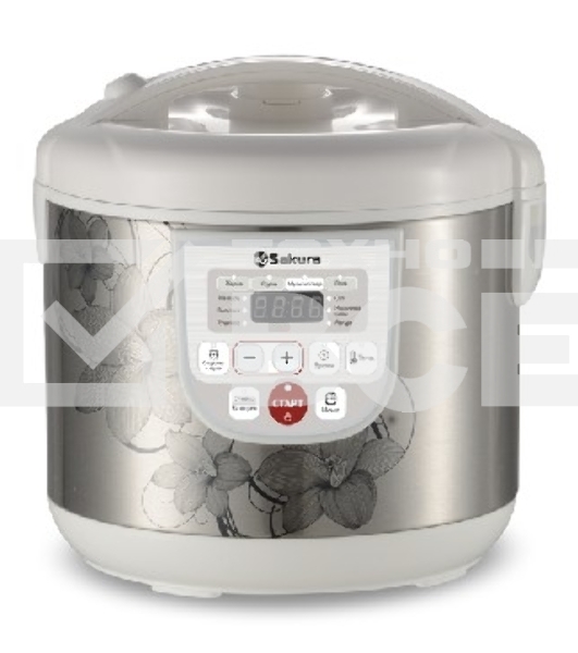 Мультиварка Sakura SA-7753W 5 л, 800 Вт, функция 