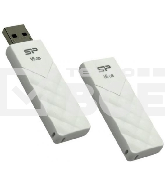 Флеш диск Silicon Power 16Gb Ultima U03 SP016GBUF2U03V1W USB2.0 белый