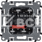 Механизм выключателя 2-кл. СП Valena Allure 10А IP20 250 В с лицевой панелью; безвинтовые зажимы сл. кость Legrand 752805, фото3