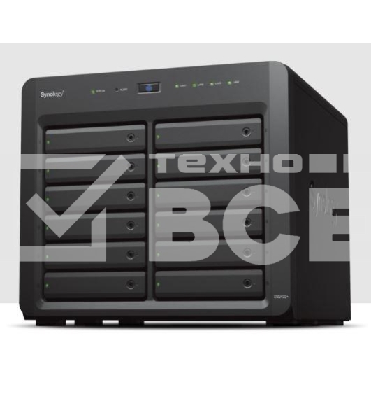 Сетевое хранилище Synology QC2.2GHz CPU/4GB(up to 32GB)/RAID 0,1,5,6,10/up to 12 SATA SSD/HDD (3.5