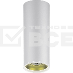 Светильник Overhead накл цил 12W 900lm 3000K 170-240V IP20 79*200мм белый золото LED, фото3