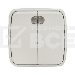 Выключатель 2-клавишный ОП 10А с индикатором белый EKF Basic Минск, фото3