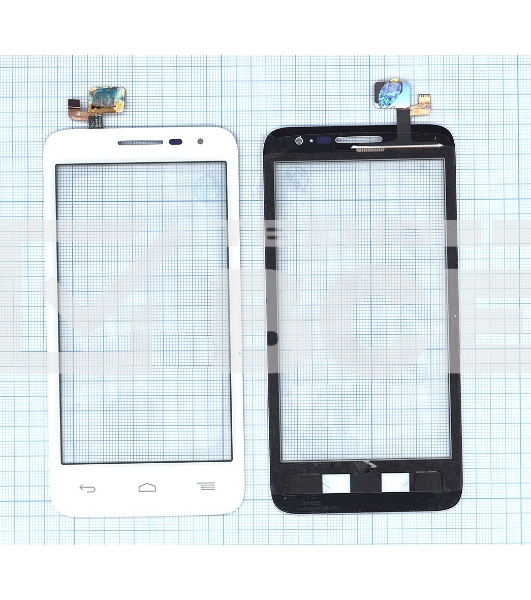 Сенсорное стекло (тачскрин) для Alcatel POP D5 5038D, белое