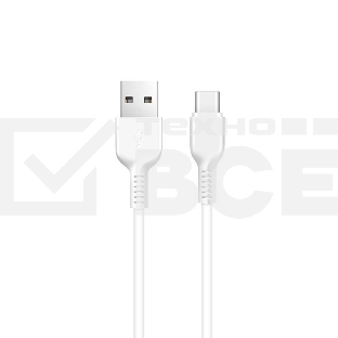 Кабель USB HOCO X20 Flash, USB - Type-С, 2А, 3м, белый