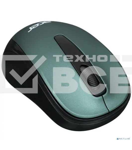 Мышь беспроводная Acer OMR135 зеленый, 1000 dpi, радиоканал, USB, кнопки - 3