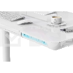 Стол для компьютера Cactus CS-EGD-WT-LED столешница закаленное стекло, белый каркас белый, фото5
