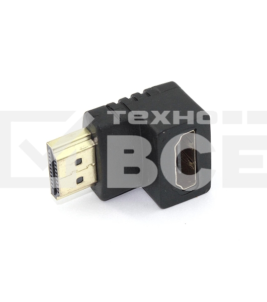 Удлинитель HDMI папа-мама угловой вниз