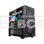 Компьютерный корпус  PCCooler C3D510 BK ARGB, Tempered Glass Full Tower, Black, TG, 0.7 SPCC, 3x120mm ARGB E-ATX, ATX, mATX, mITX 170/390/410mm 2x2.5