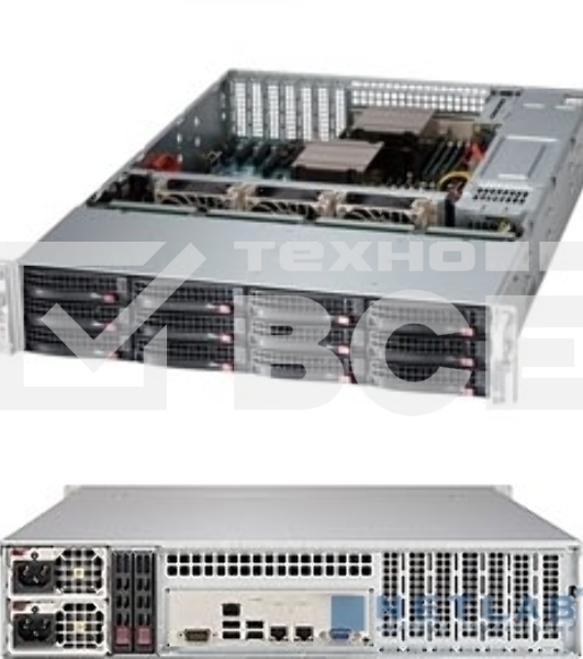 Корпус SuperMicro CSE-826BE1C4-R1K23LPB 1200W черный
