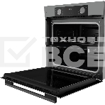 Электрический духовой шкаф Kuppersberg HF 608 GR, Поворотные переключатели, Цифровой таймер, Режимы работы: Нижний нагрев, Традиционный нагрев, Верхний нагрев с конвекцией, Разморозка, Верхний нагрев, Традиционный нагрев с конвекцией, Эмаль легкой очистки, фото3