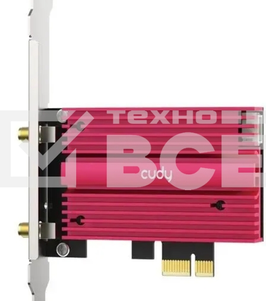 Сетевой адаптер Wi-Fi + Bluetooth Cudy WE4000 АХ5400 PCI Express (ант.внеш.съем) 1ант.