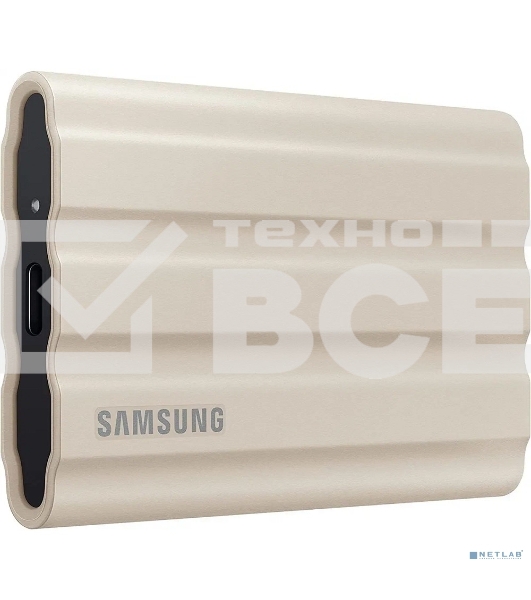 Твердотельный диск 1TB Samsung T7 Shield MU-PE1T0K/WW, V-NAND, USB 3.2 Gen 2 Type-C  [R/W - 1000/1050 MB/s]/EU