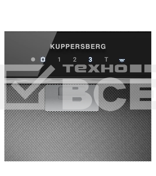 Вытяжка встраиваемая Kuppersberg Innova V 60 черный, 53 см, 1300 м³/ч, 46 дБ