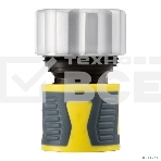 Коннектор для шланга, быстросъемный 3/4' с термопластичной резиной и зажимной гайкой из цинка Профи ЧЕТЫРЕ СЕЗОНА , фото3