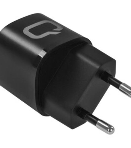 Сетевое зарядное устройство Qumo Energy GaN Mini PD 30W (Charger 0072), два порта: Type-C PD + USB-A QC3.0, черный