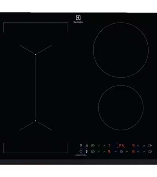 Индукционная варочная поверхность Electrolux LIV63431BK, 4 конфорки, с зоной расширения, стеклокерамика, 7350 Вт