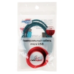 Кабель USB2.0 Cablexpert CC-S-mUSB01Gn-1M, AM/microB, серия Silver, 1м, зеленый, блистер, фото7