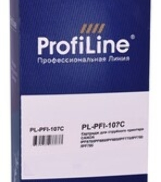 Картридж струйный ProfiLine PL-PFI-107C для принтеров Canon IPF670/IPF680/IPF685/IPF770/IPF780/IPF785 с чернилами Cyan