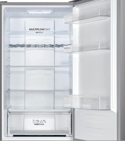 Холодильник Gorenje NRK619FAS4 серый двухкамерный 207/93л морозилка снизу, No Frost