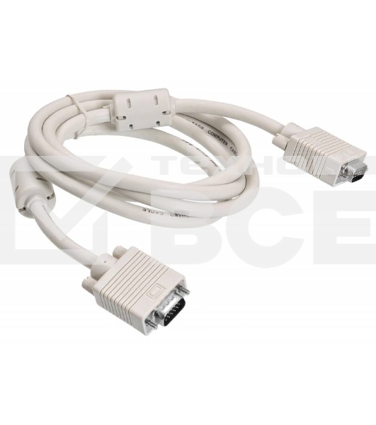 Кабель VGA Buro CAB016S-06 VGA HD15 (m)/VGA HD15 (m) 1.8м феррит.кольца