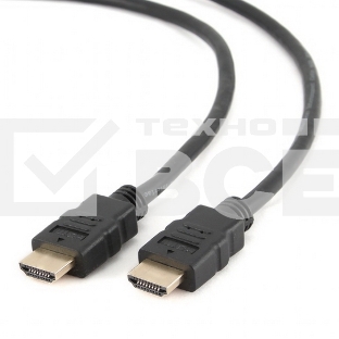 Кабель HDMI Cablexpert CC-HDMI4-7.5M, 19M/19M, v2.0, медь, позол.разъемы, экран, 7.5м, черный, пакет