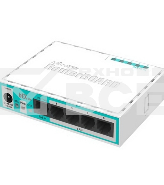 Маршрутизатор MikroTik RB750r2 hEX lite 5x10/100 Mbps