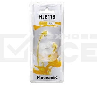 Наушники Panasonic RP-HJE118GUY желтый 1.1м