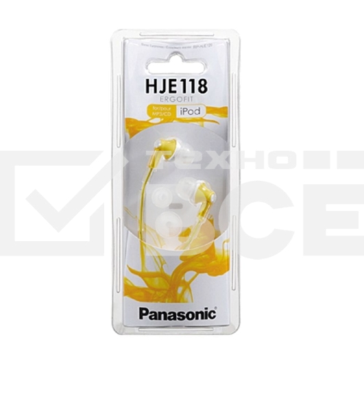 Наушники Panasonic RP-HJE118GUY желтый 1.1м