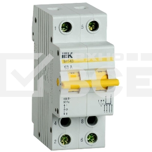 Выключатель-разъединитель трехпозиционный Iek MPR10-2-063 ВРТ-63 2P 63А