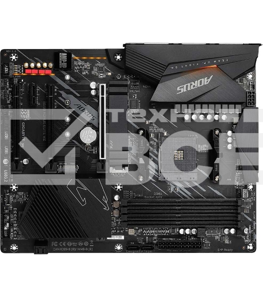 Материнская плата Gigabyte B550 AORUS ELITE V2 Soc-AM4 AMD B550 4xDDR4 ATX AC`97 8ch(7.1) 2.5Gg RAID+HDMI+DP