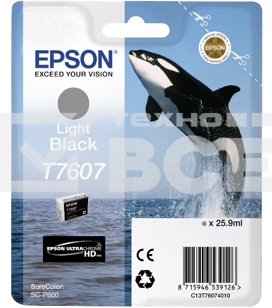 Картридж струйный EPSON серый SC-P600