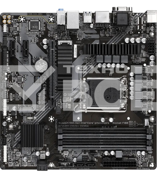 Материнская плата Gigabyte B760M DS3H DDR4, LGA 1700, Intel B760, 4xDDR4, 4xSATA, 2xM.2, 1xPCIe 4.0 x16, 2xPCIe x1, 1xHDMI, 1xDP, 1xVGA, 1x 2.5Gb LAN, 3xUSB-A 3.2 Gen 1, 1xUSB-C 3.2 Gen 2, 2xUSB-A 2.0, 3x3.5 мм, 7.1, mATX