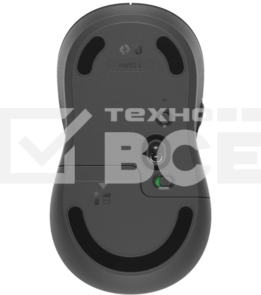 Мышь беспроводная Logitech Signature M650 графитовый, 4000 dpi, радиоканал, Bluetooth, USB, кнопки - 5