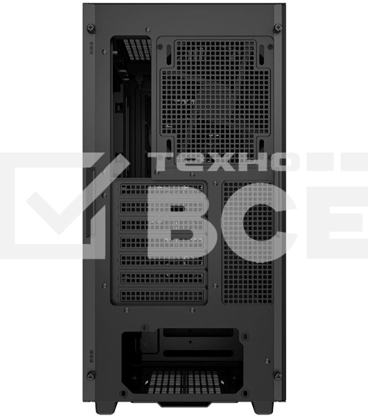 Компьютерный корпус Deepcool CK560 без БП, боковое окно (закаленное стекло), 3xARGB LED 120мм вентилятора спереди и 1x140мм вентилятор сзади, черный, ATX