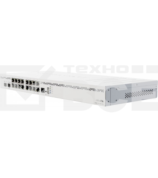 Маршрутизатор CCR2004-16G-2S+ Cloud Core Router 2004-16G-2S+ with Annapurna Labs Alpine v2 CPU with 4x ARMv8-A Cortex-A57 cores running at 1.7GHz, 4GB of DDR4 RAM, 128MB NAND storage, 16 x Gbit LAN, 2x SFP+ ports, 1U rackmount case, Dual PSU, RouterOS L6