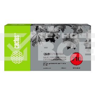 Картридж струйный Cactus CS-PFI710MBK черный матовый (700мл) для Canon imagePROGRAF TX-2000/TX-3000/TX-4000