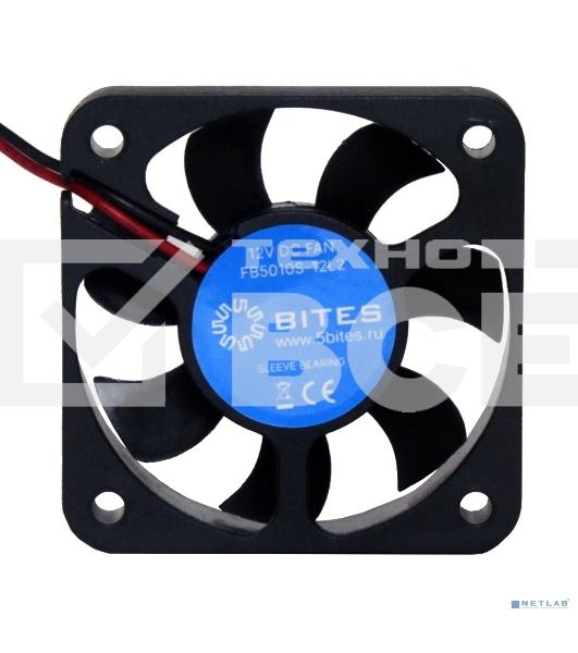 Вентилятор для корпуса 5bites FB5010S-12L2 черный 50мм 4200rpm 24db 2-pin