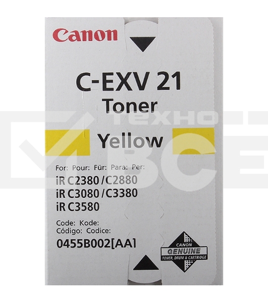Картридж лазерный Canon C-EXV21 0455B002 желтый для принтера IRC2880/3380/3880 туба 260гр.