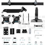 Кронштейн Kromax OFFICE-20 black, 1 шт/уп. Кр. алюм. настол. для мон. 17