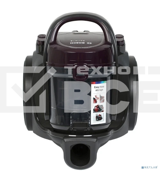 Пылесос Bosch BGC05AAA1 серый, 350/700 Вт, уборка сухая, пылесборник контейнер 1.5 л