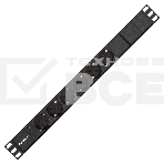 Блок розеток горизонтальный ExeGate ServerPro PDU-19H602 Al-6S-EU2, 19