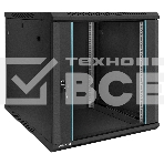 Шкаф телекоммуникационный 19' настенный 12U ExeGate EC-WM-12U.600.G.BLACK (19', 12U, 600x600x635 мм (ШхГхВ), передняя дверь закаленное стекло, съемные боковые панели, пыле- и влагозащита IP23, черный RAL 9004), фото14