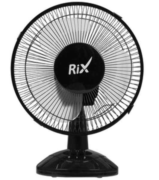 Вентилятор Rix RDF-2200W черный, настольный, 30 Вт, 2 скорости, 22 см