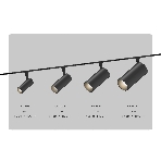 Трековый светильник GL2305 BK черный IP20 12W 3CCT 3000-6000K 48V 24° D45*100, фото4
