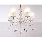 Светильник Ambrella light TR4547/5 WH/SL белый/серебро E14/5 max 40W D565*500, фото6