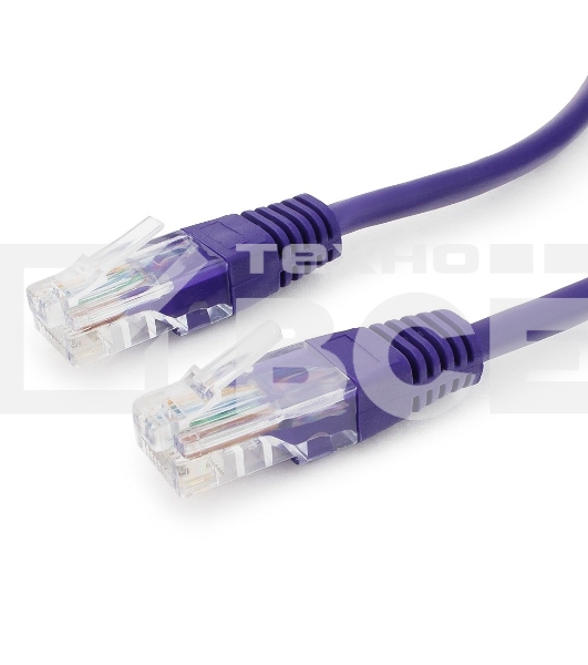 Патч-корд UTP Cablexpert кат.5e, 1м, литой, многожильный (фиолетовый)