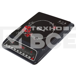 Плита настольная индукционная Sakura SA-7152FS 2000 Вт, индукционный нагревательный элемент, ЖК- дисплей, корпус из закаленного стекла, индикатор работы, регулировка мощности, функция таймера, отсрочка старта. Режимы: суп, каша, кипячение, горячее молоко,